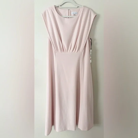 Calvin Klein Women’s Pleated-Bodice Empire-Waist Midi Dress - Picture 2 of 9